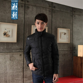 C2潮朝<em>货到付款</em>男式羽绒服男款2014冬季保暖