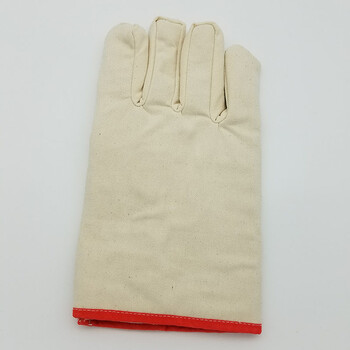 路宁 斜纹帆布衬皮 帆布手套 劳保手套