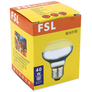
                                        【京东超市】佛山照明（FSL）浴霸照明灯泡防水40W短颈镜面玻璃灯泡                