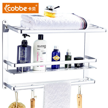
                                        卡贝（Cobbe）太空铝浴室转角置物架壁挂卫生间三角篮 长方形●￥269                