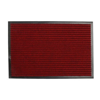 素雅特 条纹入户地垫除尘门垫 40*60cm 1111-003 暗红