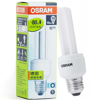 【京东超市】OSRAM欧司朗T3标准型节能灯10W日光色E27(两支装)