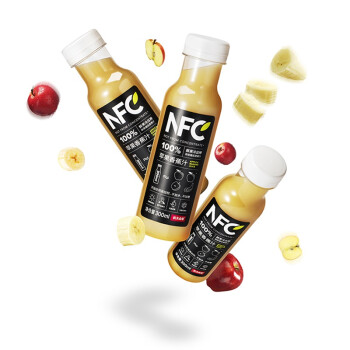 农夫山泉NFC果汁 100%NFC苹果香蕉汁300ml*24瓶 整箱