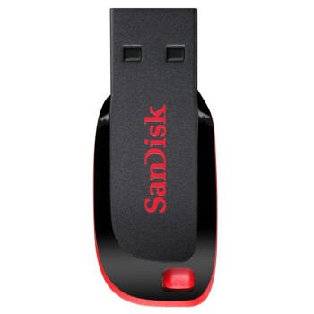 闪迪（SanDisk）32GB USB2.0 U盘 CZ50酷刃 黑红色 小巧便携 时尚设计 安全加密软件
