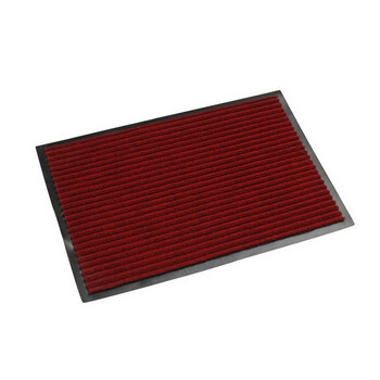 素雅特 条纹入户地垫除尘门垫 40*60cm 1111-003 暗红