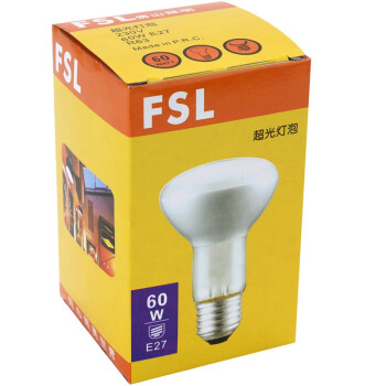 
                                        【京东超市】佛山照明（FSL）浴霸照明灯泡防水60W长颈磨砂玻璃灯泡                