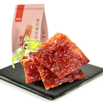 【京东超市】良品铺子 风味猪肉脯 自然片 肉脯肉干 休闲零食100g