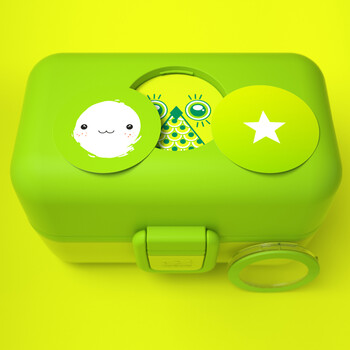 法国Monbento 创意进口儿童学生餐具餐盒便当饭盒 绿色