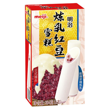 明治（meiji）炼乳红豆雪糕 彩盒 6x64g