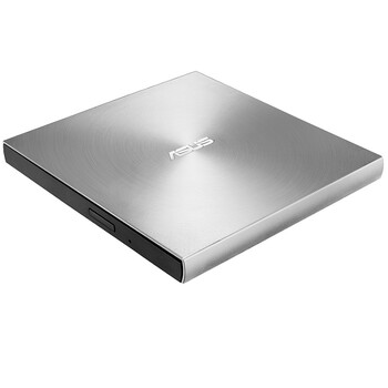 华硕8倍速 USB2.0 外置DVD刻录机 移动光驱 银色(兼容苹果系统/SDRW-08U7M-U)