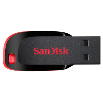 闪迪（SanDisk）32GB USB2.0 U盘 CZ50酷刃 黑红色 小巧便携 时尚设计 安全加密软件