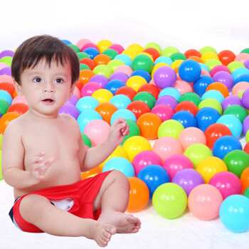 诺澳 婴儿童波波海洋球 加厚弹力彩色球宝宝玩具球 戏水玩具 6.5cm(195-200个装)