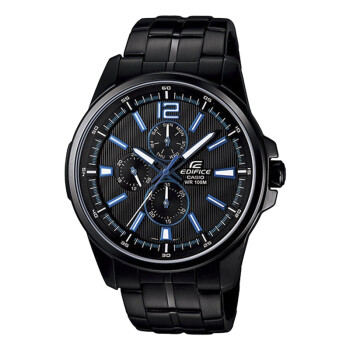 卡西欧(casio)手表 edifice系列活力运动男士手表ef-343bk-1a