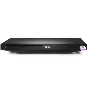 
                                        飞利浦（PHILIPS）DVP3600/93 DVD播放机 CD播放器 VCD播放器 音箱 音响 影碟机 USB CD转USB闪存强纠错 黑色                