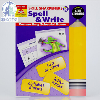 技能铅笔刀系列：读与拼写学前级Skill Sharpeners Spell & Write