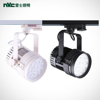 雷士照明NVC明装LED轨道射灯全套背景墙led导轨灯TLED313 全黑30W黄光