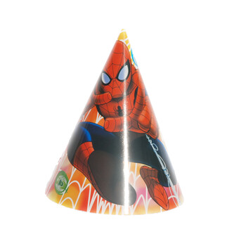 孩派HighParty生日派对用品//生日帽子//生日装扮//蜘蛛侠圆锥帽1个