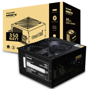 长城（Great Wall）额定350W HOPE-4500DS电脑电源（60cm长线材/宽电压/温控风扇）
