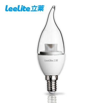 立莱leelite led拉尾灯泡 e14小螺口LED蜡烛球泡节能灯具 1支装 4W