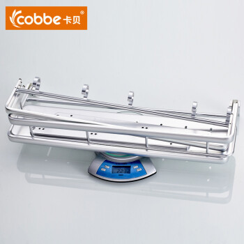 
                                        卡贝（Cobbe）太空铝浴室转角置物架壁挂卫生间三角篮 长方形●￥269                