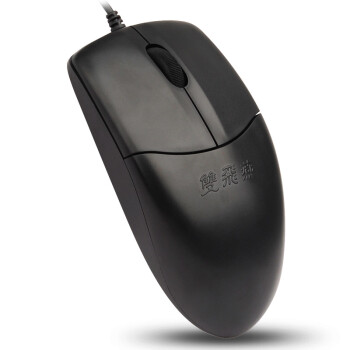 双飞燕（A4TECH) OP-520NP 有线鼠标 台式机专用电脑办公鼠标 便携鼠标 PS/2圆孔接口鼠标 黑色