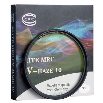 C&C Cuv镜72mm UV滤镜 超薄 铜环雾霾UV镜 保护镜 ELITE MRC UV-HAZE 10