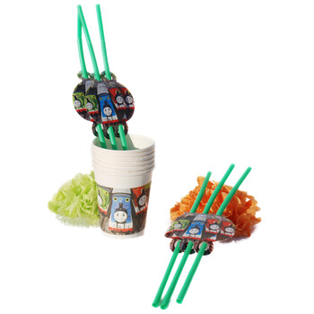 
                                        生日用品/生日礼品/派对用品/生日派对/Thomas托马斯吸管6个                