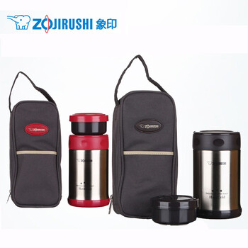 象印焖烧杯SW-EXE50不锈钢真空保温杯/焖烧罐/焖烧壶500ml 红色