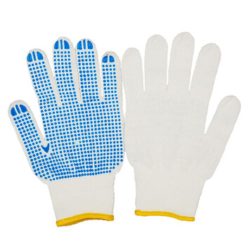 路宁 700克纱线点珠手套 点珠点胶防滑耐磨损 劳保用品 12付