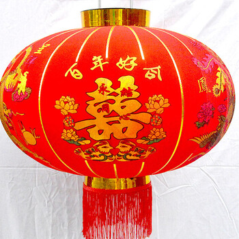 
                                        盛宝 龙凤鸳鸯灯笼结婚婚庆喜庆红灯笼挂饰户外阳台发光大红布灯笼龙凤喜庆灯笼 龙凤鸳鸯灯笼100#                