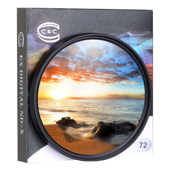 C&C C 可调ND2-400减光镜 72mm中灰密度镜 风光摄影 镀膜玻璃材质 单反滤镜 延长曝光时间