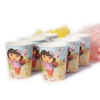 
                                        孩派/生日派对/派对用品/聚会用品/Dora多拉主题杯/6个                