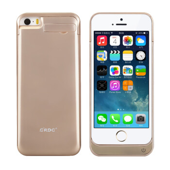 CRDC iPhone5/5s背夹电池 苹果移动手机充电宝 移动电源充电宝 土豪金无线背夹 CRA5S-4 土豪金
