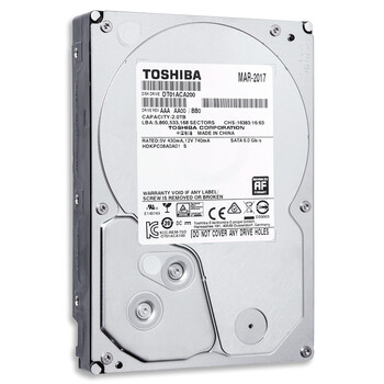 东芝(TOSHIBA) 2TB 台式机机械硬盘 64MB 7200rpm 垂直式CMR SATA接口  (DT01ACA200) 
