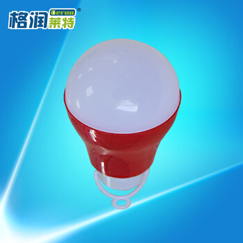 格润莱特 LED应急灯泡 LED12V球泡5V球泡带虎钳/USB接口节能低压夜市灯泡 5W白光5V带USB接口红