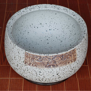 
                                        泰浦瓯 景德镇瓷器 景德镇创意粗陶陶瓷鱼缸花盆 大号碗莲睡莲风水缸 金鱼缸 乌龟缸 小鸟                