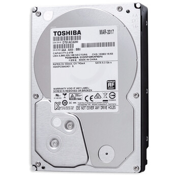 东芝(TOSHIBA) 2TB 台式机机械硬盘 64MB 7200rpm 垂直式CMR SATA接口  (DT01ACA200) 
