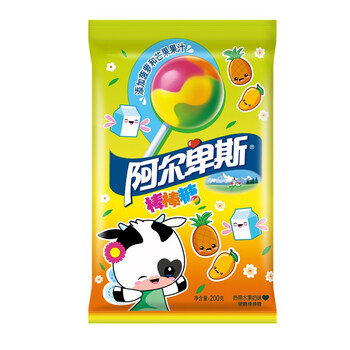 阿尔卑斯 棒棒糖 零食糖果 热带水果味200g 20支/袋