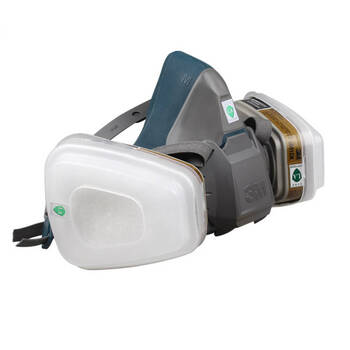 
                                        3M防毒套装6502配6001硅胶防毒面具防尘防雾霾口罩PM2.5有机蒸气活性炭喷漆面具                