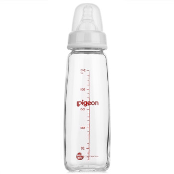贝亲(Pigeon)标准口径玻璃奶瓶240ml 婴儿奶瓶 M号标准口径奶嘴AA85
