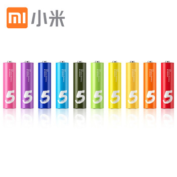 小米（MI）彩虹电池 碱性安全环保电池 5号电池,降价幅度10%