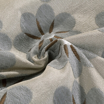 佰鼎（bedding）布艺时尚客厅沙发尚雪尼尔沙发垫套装 太阳花系列 灰色 大L套装