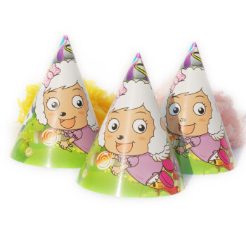 孩派/生日派对用品/生日聚会用品/派对帽子/喜羊羊生日帽/1个