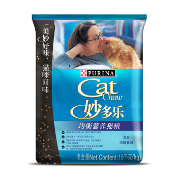 【券后219】妙多乐猫粮 均衡营养宠物成猫粮10kg,降价幅度25.1%