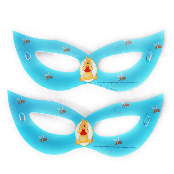 孩派HighParty生日用品//派对装饰//生日派对用品//维尼熊面具//6个