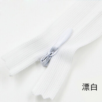 
                                                                                迈利达 隐形拉链女装婚纱裙子裤子拉链3#隐形闭尾拉链蕾丝边拉链 漂白一条 60cm                