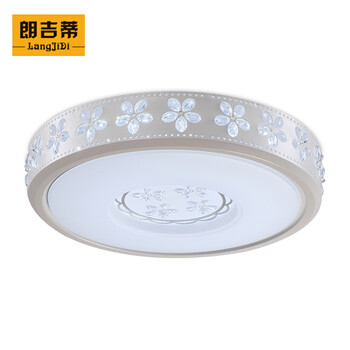 朗吉蒂led吸顶灯卧室灯客厅灯餐厅灯现代简约调光遥控灯具灯饰 42CM单色白光24W