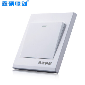 鑫硕联创开关插座一开双控S52系列单开双控面板雅白S102
