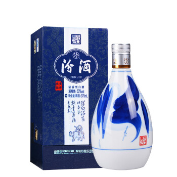 汾酒 【官方自营】 杏花村酒 青花20汾酒 53度 375ml 清香型白酒 单瓶,降价幅度7.5%