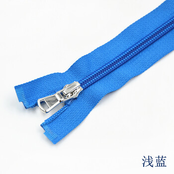 
                                                                                迈利达 5号尼龙开尾拉链 休闲外套 女装羽绒服大衣彩色插口拉链40-60-70cm 浅蓝一条 70cm                